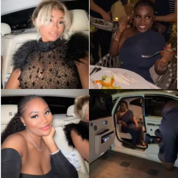 Nana Aba Anamoah and friends celebrate Serwaa Amihere's sisters birthday