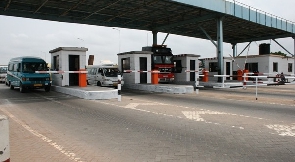 The Tema Motorway tollbooth