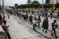 People walk in Mekelle as fighting escalates in Ethiopia’s Tigray region