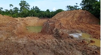 A galamsey site