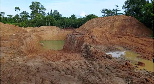 A galamsey site