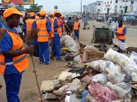 Zoomlion workers clean the city