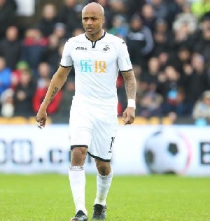 Andre Ayew's  makes his first start since rejoining Swansea from West Ham in January