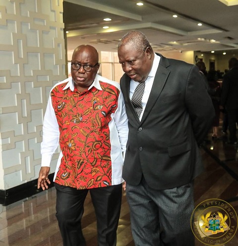 President Akufo-Addo and Special Prosecutor Martin Amidu