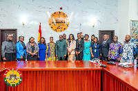 Alban Bagbin with stakeholders from the International Federation of Women Lawyers (FIDA)