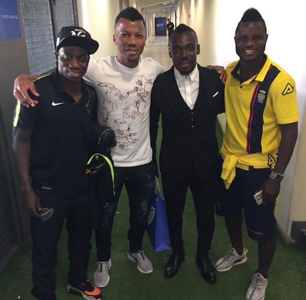 Mubarak Wakaso with his African brothers