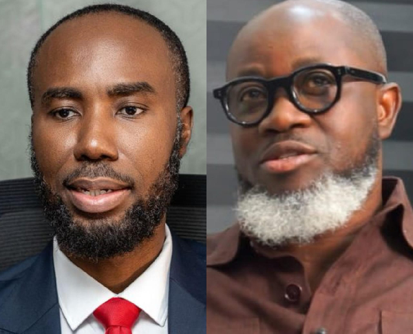 Adu Boahene is a former Director of the NSB (L) and Raymond Archer, EOCO boss (R)