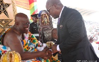 Former President John Mahama congratulates President Nana Akufo-Addo
