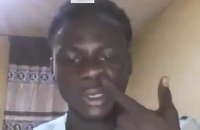 One of the alleged scammers was seen in the video picking his nose