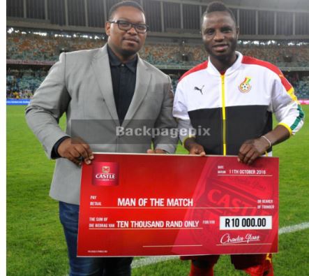 Mubarak Wakaso was adjudged man-of-the-match