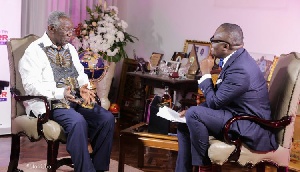 Ex-president John Agyekum Kufour and Bola Ray