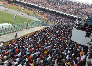 Spectators at the Accra Sports Stadium