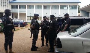 Some policemen at the Kumasi Circuit Court