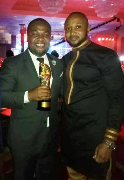 Yaw Sakyi and Yaw Ampofo Ankrah at the EMY Awards