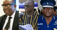 Kan Dapaah, Ambrose Dery and IGP David Asante Apeatu