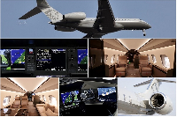 Pictures of the private jet