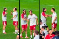 Curtis Jones and Dominik Szoboszlai were seen in a heated argument after the game