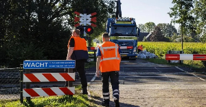 Some level crossings were closed as a result of Tuesday's disruption