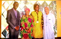Mrs Amma Benneh Amponsah with others at the launch