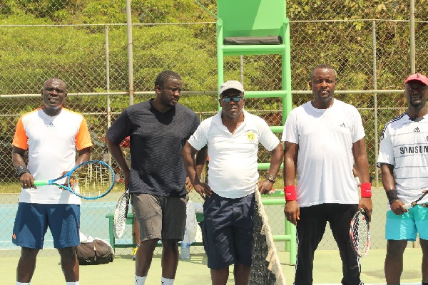Lt. Col. Akoto and Sacrassoro Baly lost their doubles game