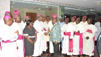 Catholic Bishops with President Akufo-Addo