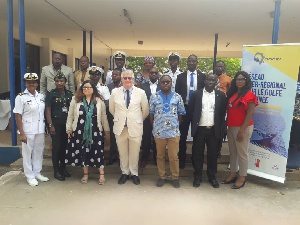 Participants for the IC3 opening ceremony at the Regional Maritime University