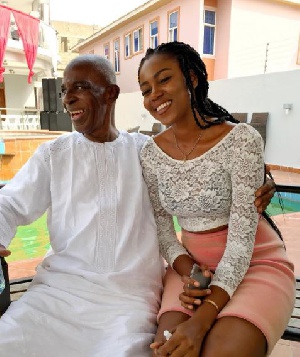 Yvonne Nelson took this picture with her father on January 6, 2017.