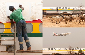 Ibrahim Mahama added a playful twist to the rebranding process for artistic purposes