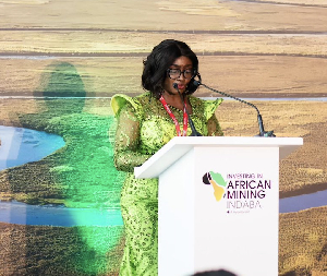 Dr Hanna Louisa Bisiw-Kotei speaking at the AWIMA in South Africa