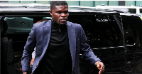 Thomas Partey was photographed ahead of a previous court hearing