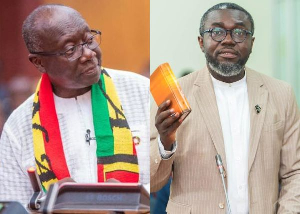 Barker-Vormawor (R) says Ofori-Atta has been put on an electronic monitoring device