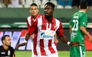Red Star Belgrade striker Richmond Boakye-Yiadom