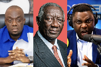 The NPP wants Kevin Taylor (R) cautioned over his attacks on Kufuor (M)