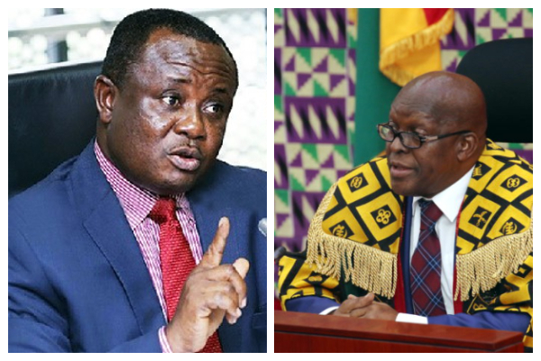 Joe Osei Owusu [L] and Alban Bagbin