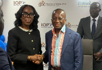 Chairman of IOP Group, Isaac Ofori- Poku and Abena Osei-Poku, Managing Director of Ecobank Ghana