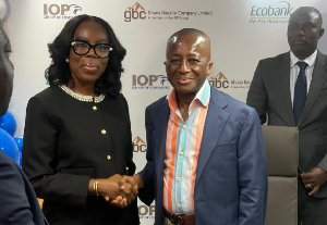 Chairman of IOP Group, Isaac Ofori- Poku and Abena Osei-Poku, Managing Director of Ecobank Ghana