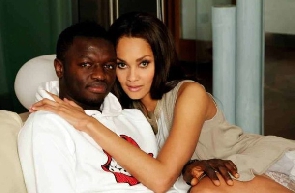 Former Black Stars midfielder, Sulley Ali Muntari and his wife Menaye