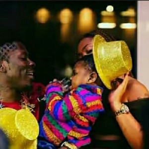 Shatta wale with family