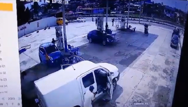 Screenshot from Ablekuma bullion van robbery CCTV footage