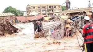 More than 50 houses have been swept away