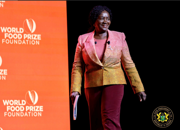 Vice President Jane Naana Opoku-Agyemang  at World Food Prize Foundation