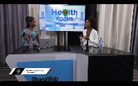 Dr Paulina Denteh speaking on Health Focus on GhanaWeb TV
