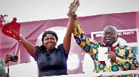 MP for Ayawaso West Wuogon, Lydia Alhassan and President Akufo-Addo