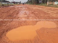 The road from Esiama to Nkroful is in a deplorable state