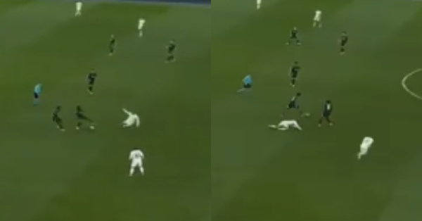 Image of Thomas Partey's dummy on Ceballos