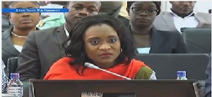 Deputy Finance Minister, Abena Osei Asare is presently addressing questions from PAC