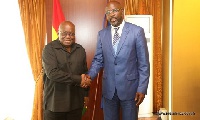 Nana Addo Dankwa Akufo-Addo, President of Ghana and George Oppong Weah, President of Liberia