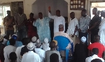 The candidate was accompanied by leadership of the NDC in Krachi East