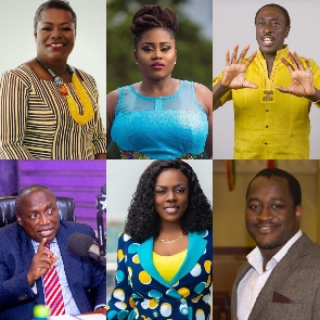 A collage of the some public figures in Ghana