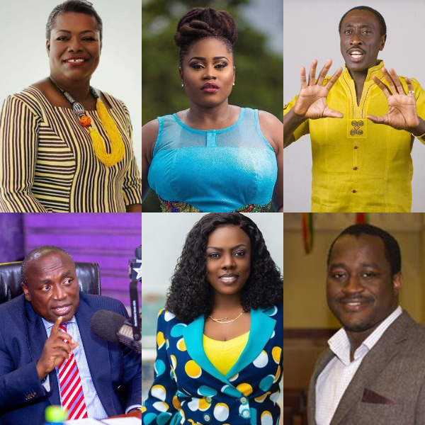 A collage of the some public figures in Ghana